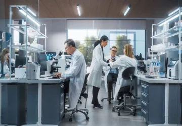 a group of researchers in a lab