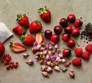an assortment of items flavouring wine