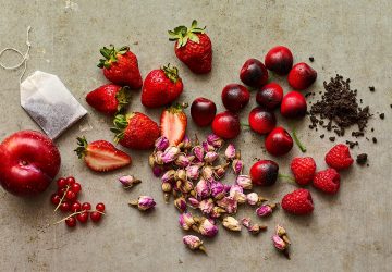 an assortment of items flavouring wine