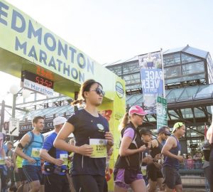a group of runners