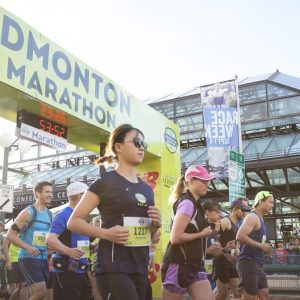 a group of runners