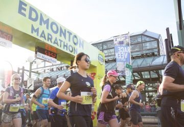 a group of runners