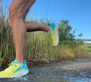 a runner outdoors on a trail