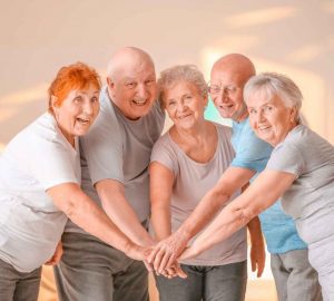 a group of seniors