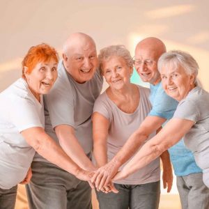 a group of seniors