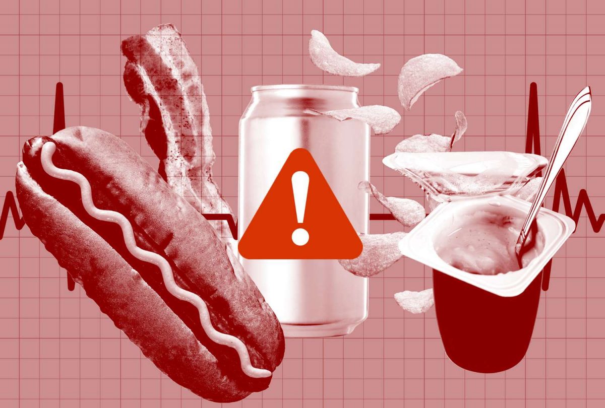 an image of ultra processed foods