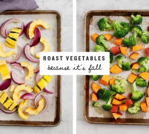 an assortment of fall dishes