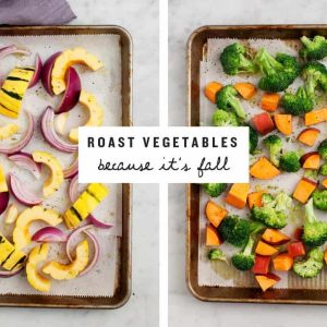 an assortment of fall dishes